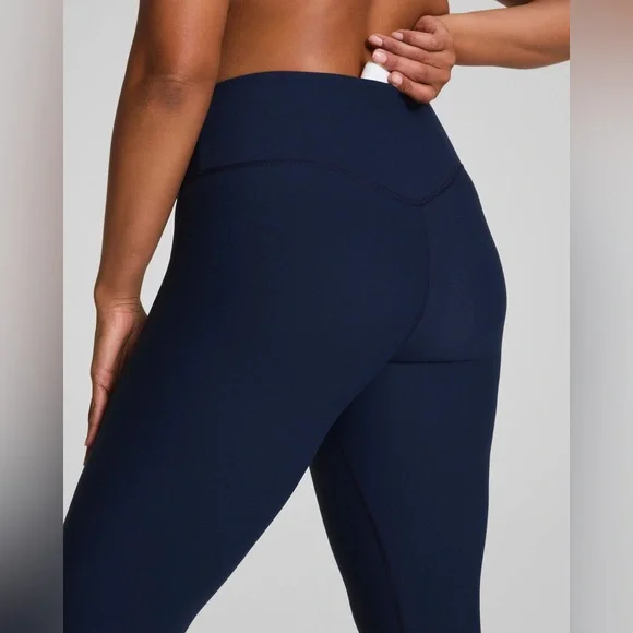 Spanx Smooth OnForm Leggings Timeless Navy Size Large Buttery Soft - Picture 4 of 16